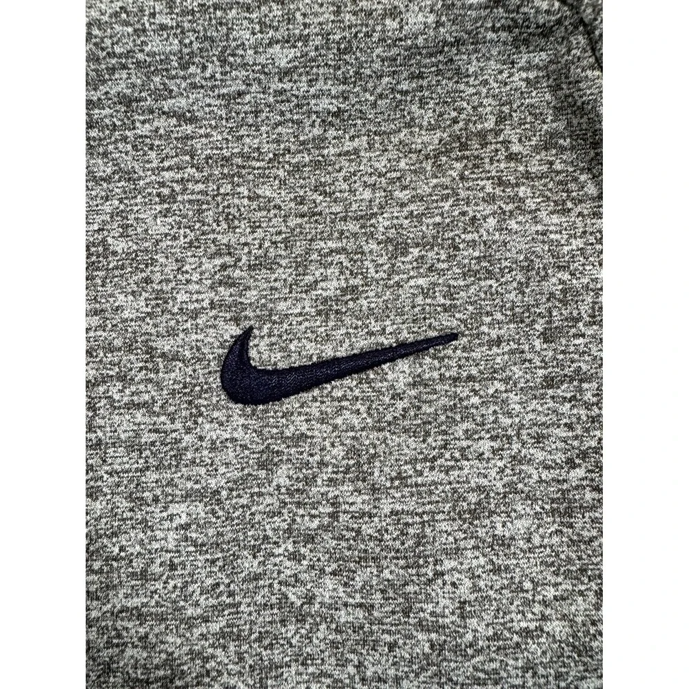 Nike Therma Fit Hoodie Men Large Heather Green Pullover Kangaroo Pockets Sports
